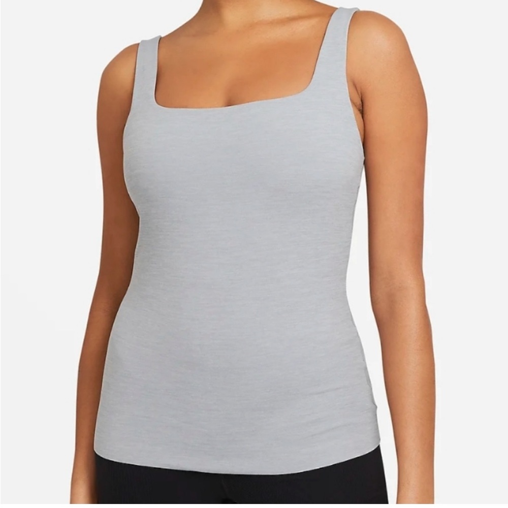 Nike stretchy comfy yoga luxe shelf bra tank top